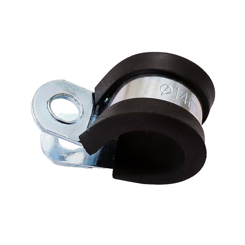 Pipe Clips Manufacturer - Black Rubber Plastic Hose Clamp PVC