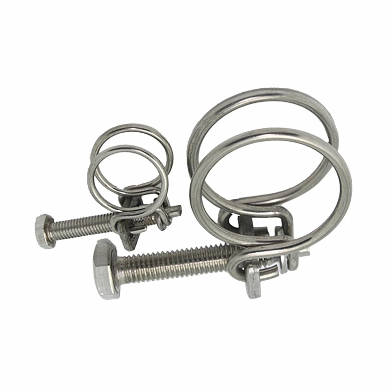 Hose Clamp Manufacturer - Stainless Steel 201 304 Double Wire From China
