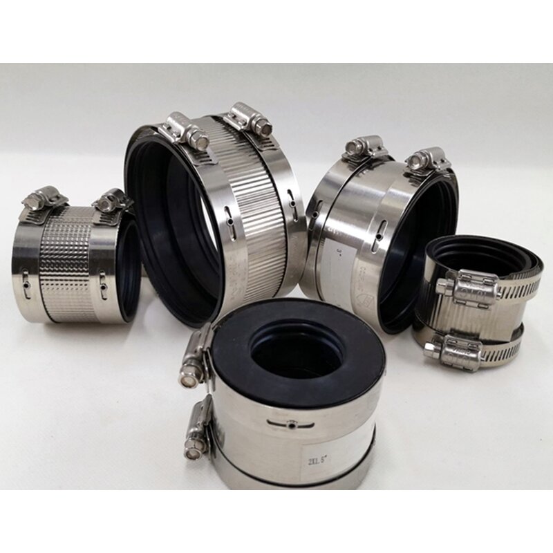 Hose Clamp Manufacturer - Factory Direct Rubber Drain Pipe Coupling A Type No Hub