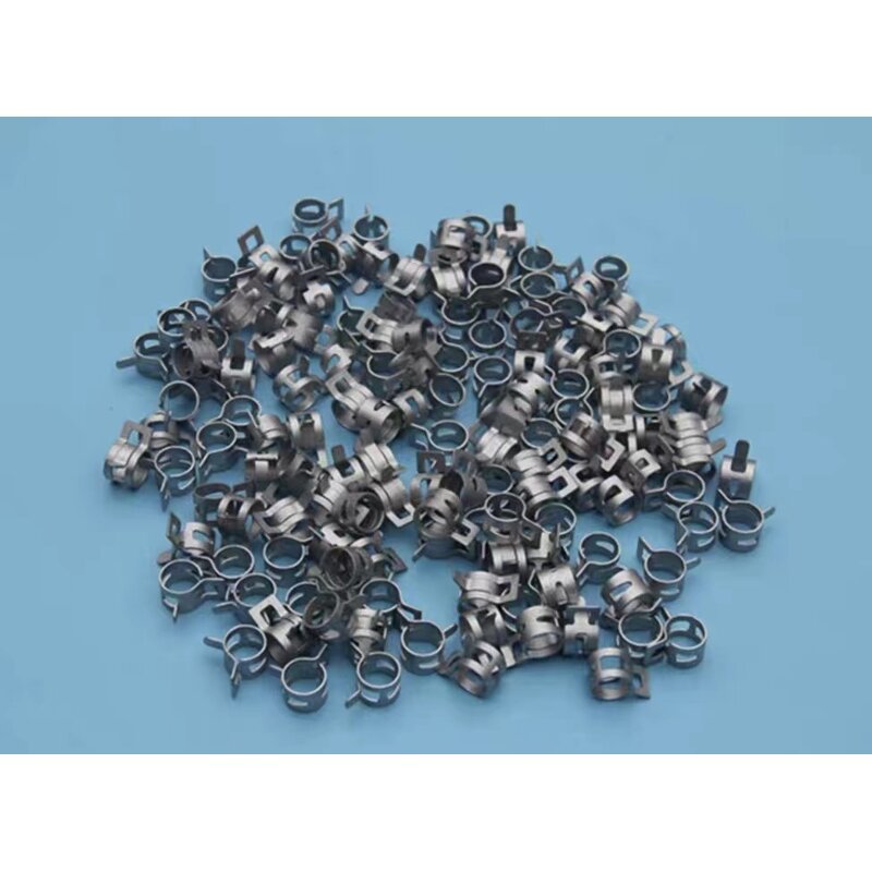 Hose Clamp Manufacturer - 15mm Diameter Steel Loop Spring Band Self Clamping Double Wire