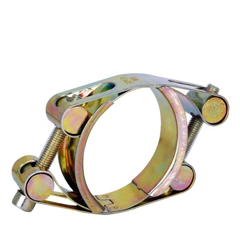 Hose Clamps Manufacturer - European Type Heavy Duty 55-65 mm Double Bolts Inch Measurement