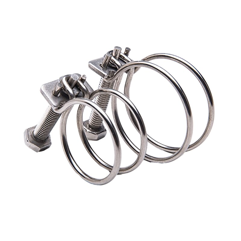 Hose Clamp Manufacturer - Stainless Steel 201 304 Double Wire From China