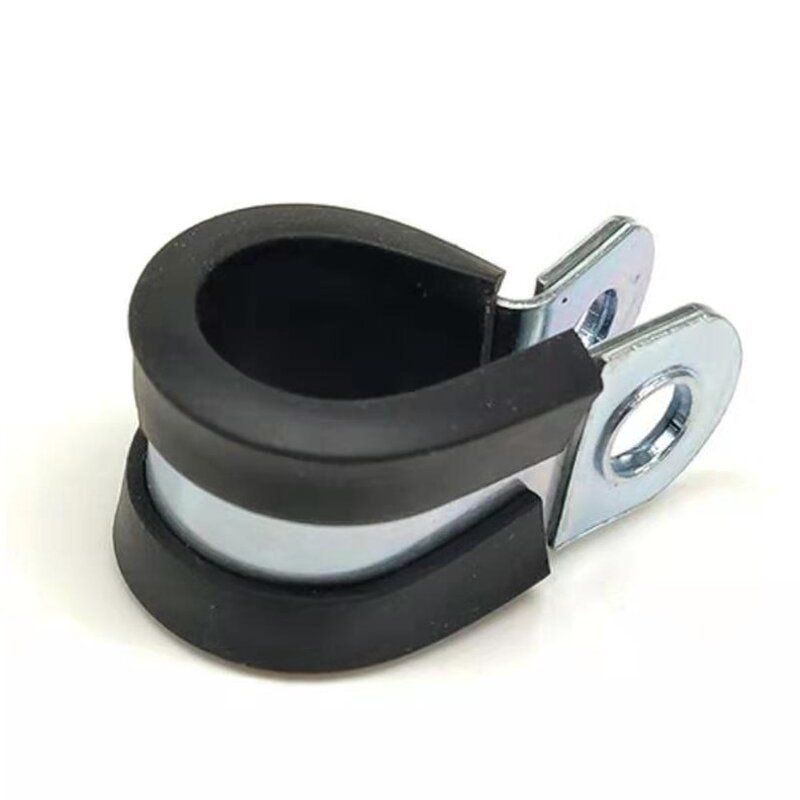 Hose Clamp Manufacturer - Fixing Cable Rubber Cushion Plastic Water Gas Pipe Wall P Shape
