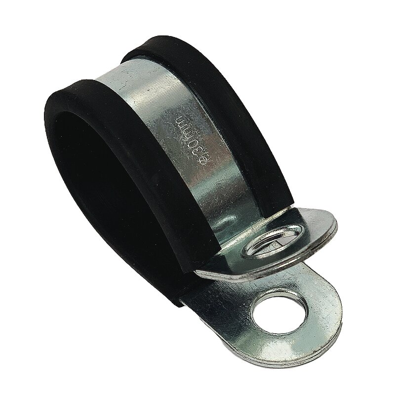 Pipe Clips Manufacturer - Black Rubber Plastic Hose Clamp PVC