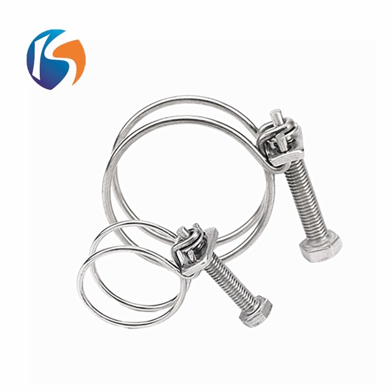 Hose Clamp Manufacturer - Customized Galvanized Iron France Type Double Wire