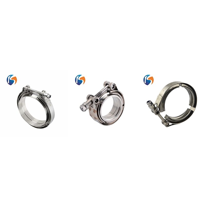 V Band Clamps Manufacturer - Wholesale Price Custom Size W2 W4 Type for Auto Truck Exhaust