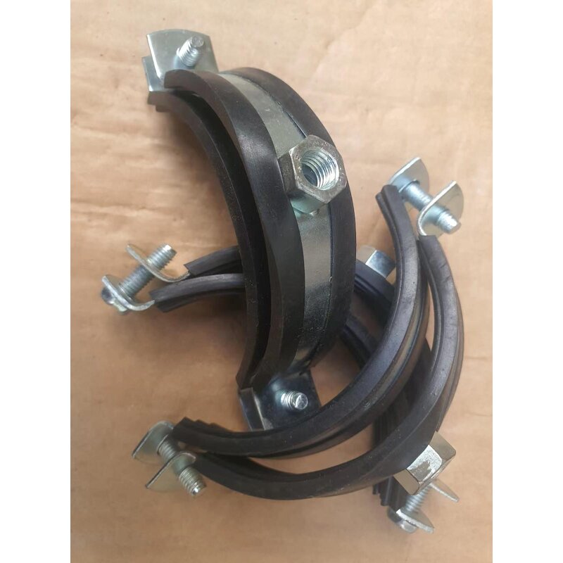 Pipe Clamp Manufacturer - 4 Inch Stainless Steel Heavy Duty EPDM Rubber for PVC Pipe