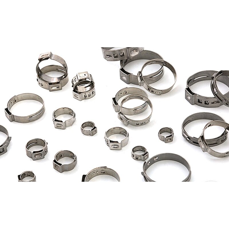 Hose Clamp Manufacturer - High Quality Stainless Steel Single Ear Custom Sizes Wholesale Price