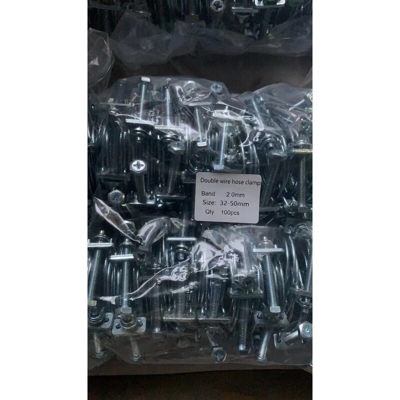 Hose Clamp Manufacturer - Adjustable Hydraulic Stainless Steel Heavy Duty Double Wire