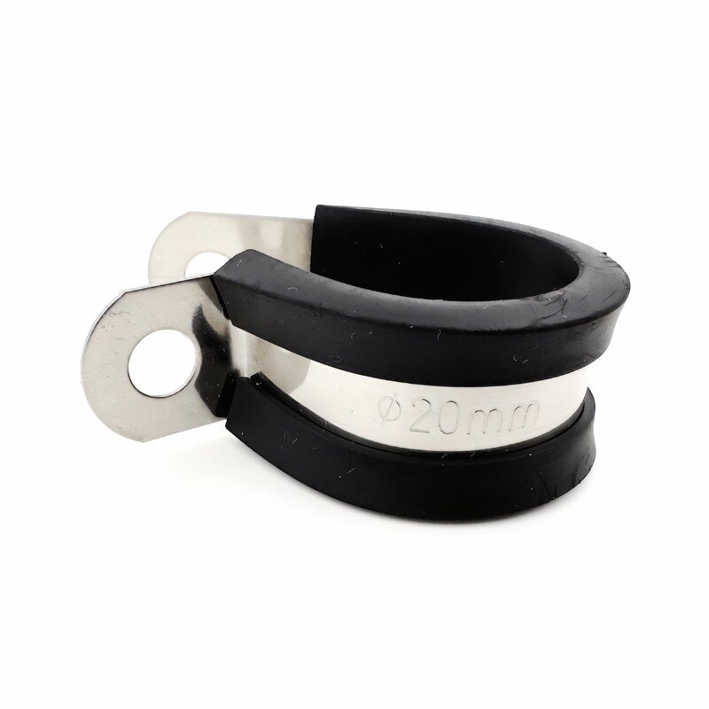 Hose Clamps Manufacturer - Cushion Fixing Support Rubber Lined Rubber Clips