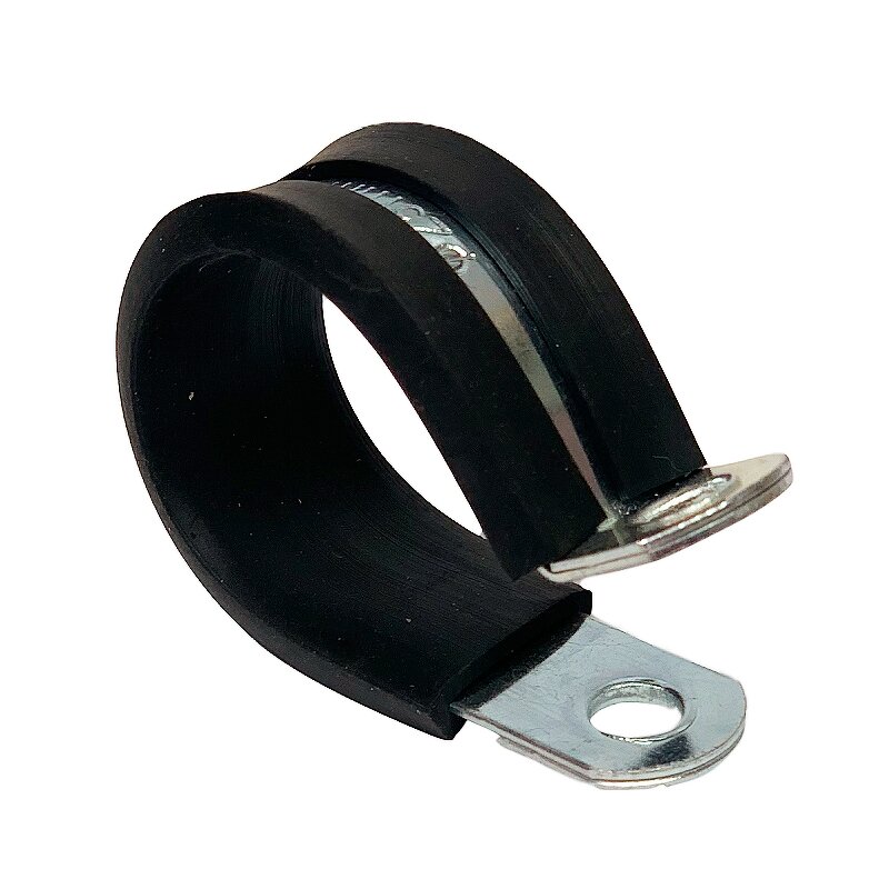 Pipe Clips Manufacturer - Black Rubber Plastic Hose Clamp PVC