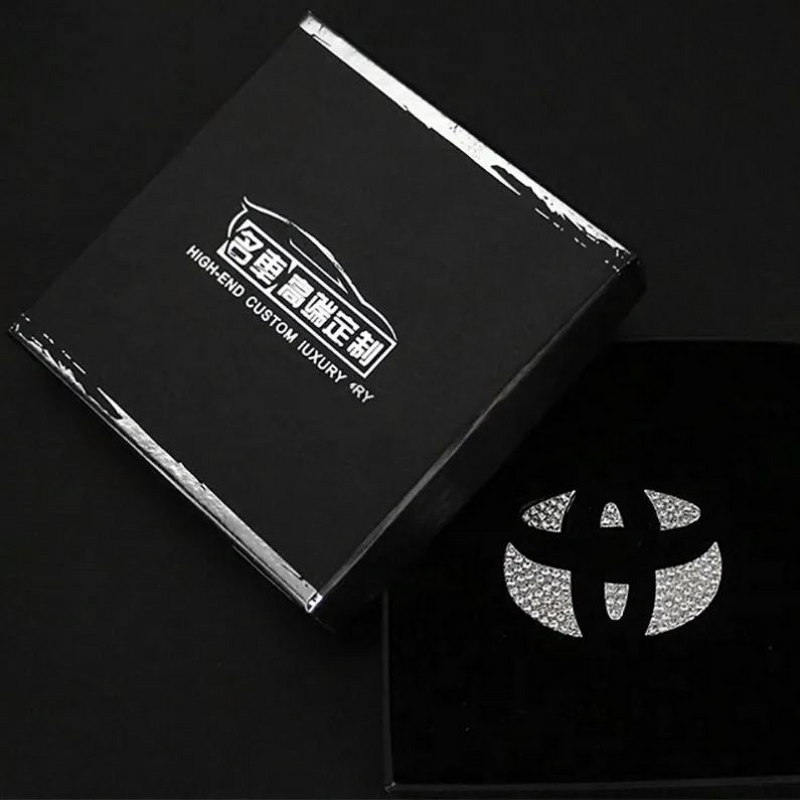 Steering Wheel Sticker Manufacturer - Customized Crystal Emblem Sparkling Tile Decal