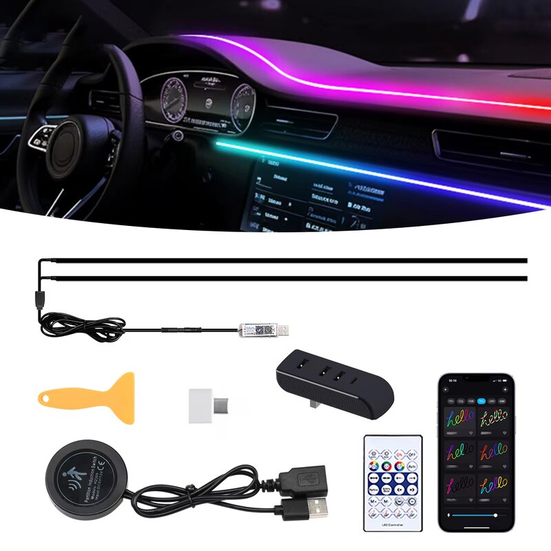 Ambient Light Strip Manufacturer - 110cm USB for Tesla Model 3 Y S X 30s Auto OFF