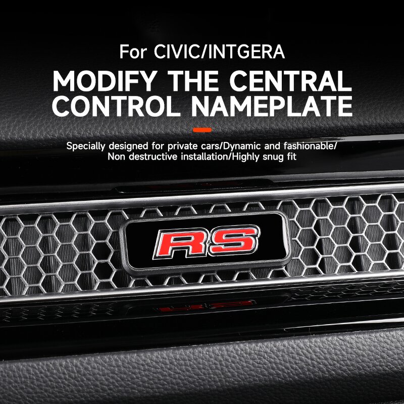 Decorative Decal Manufacturer - Central Control Vent Nameplate for Honda 2022-2025