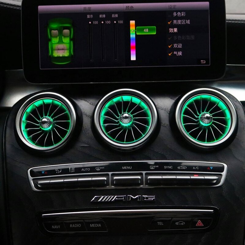 Air Vent Light Manufacturer - 3/12/64 Color for Mercedes W205 GLC C43 C63