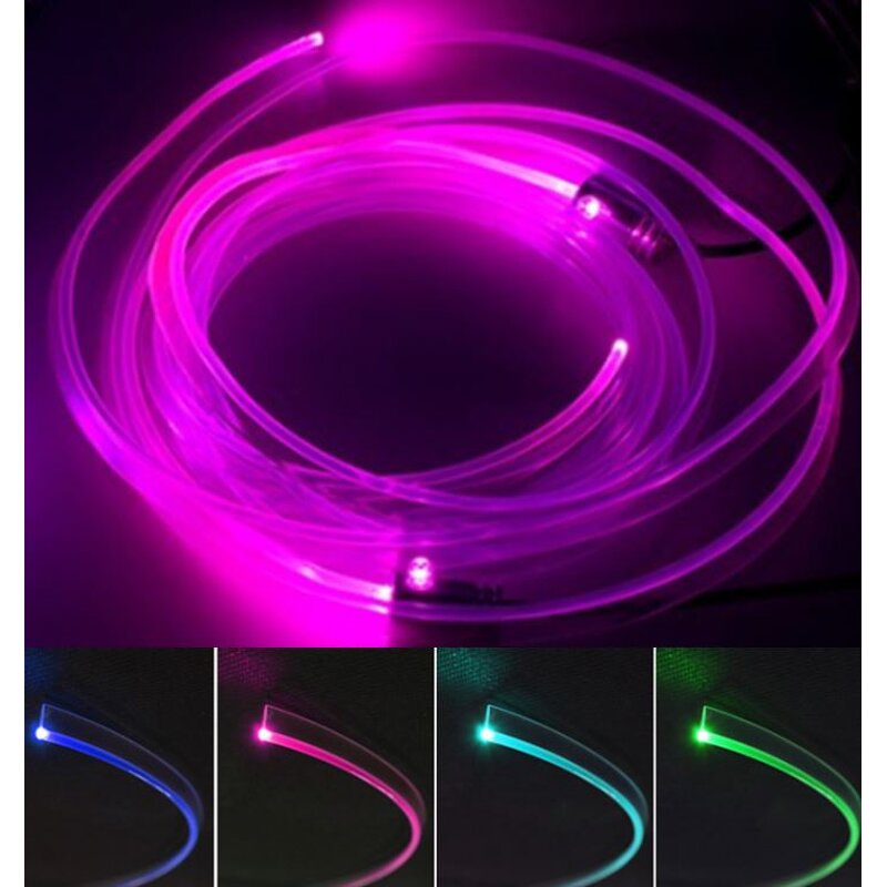 Fiber Optic Light Manufacturer - 12V RGB APP Control Waterproof Car Interior Strip