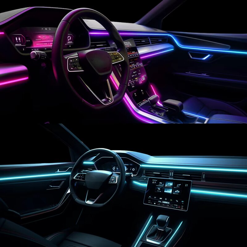 Ambient Light Strip Manufacturer - Full Color Streamer RGB APP Control Car Interior