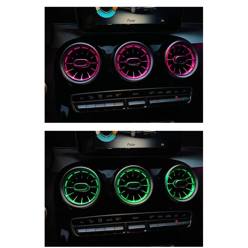 Ambient Light Set Manufacturer - 64 Color Full for Mercedes W205 GLC Tweeter