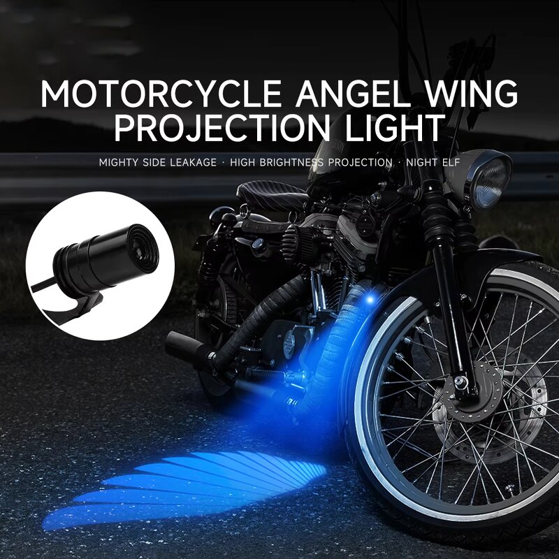 Motorcycle Light Manufacturer - 2Pcs Angel Wings Laser 9-36V Welcome Projection