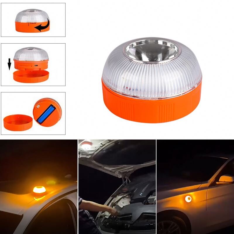 Emergency Strobe Light Manufacturer - V16 LED IP65 USB Fast Charging Car Warning