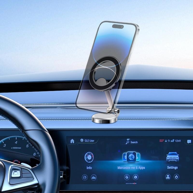 Phone Holder Manufacturer - 360° Rotating Magnetic Foldable Universal Car Mount