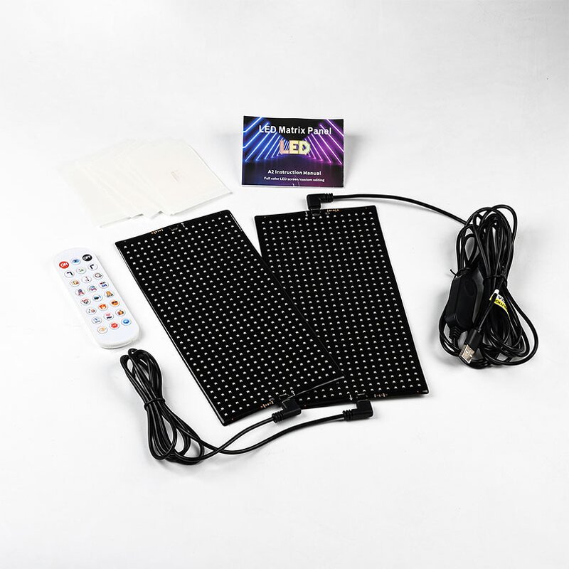 LED Matrix Panel Manufacturer - 2 in 1 APP Remote 12V USB Foldable Car Devil Eye
