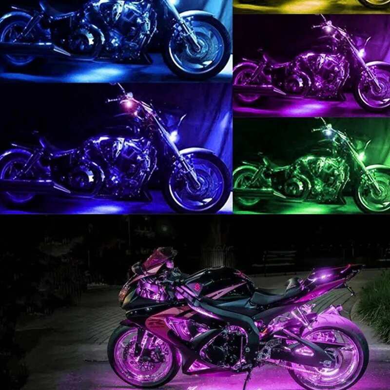 Motorcycle Light Strip Manufacturer - RGB APP Remote 12V Sound Control Waterproof