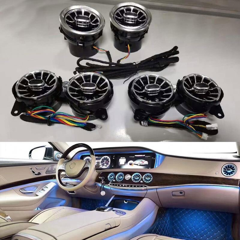 Air Outlet Light Manufacturer - Luminous Turbo for Mercedes C E GLC Vito V-Class
