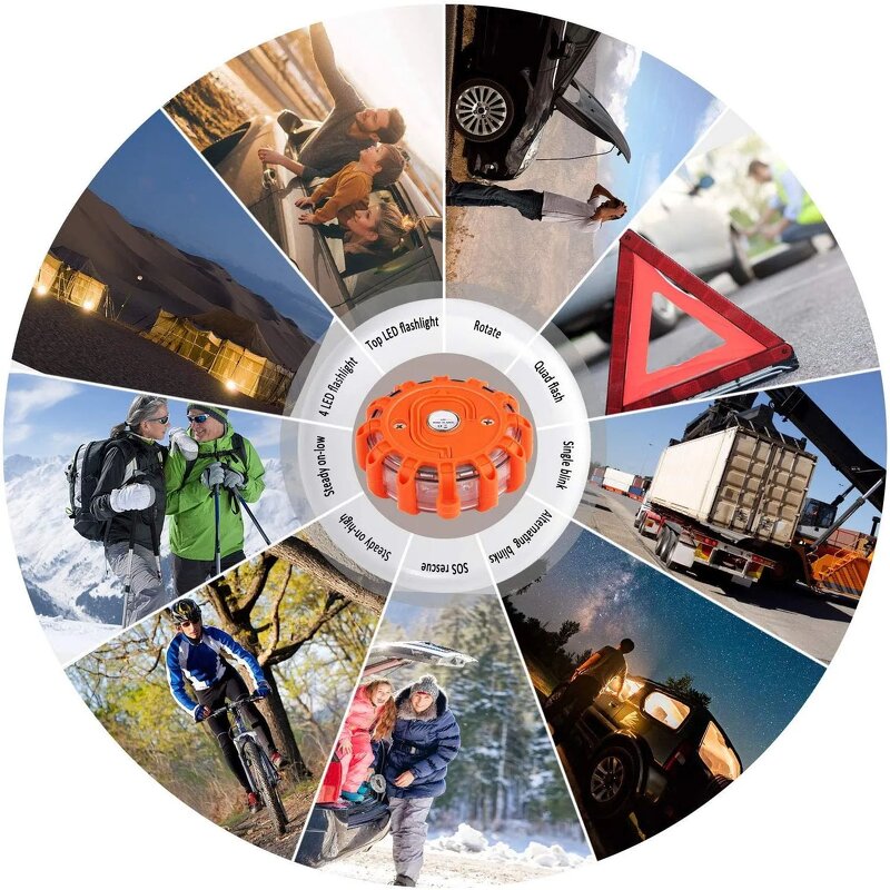 Warning Light Manufacturer - Magnetic Multi-Pattern LED Strobe Flashing Car Beacon