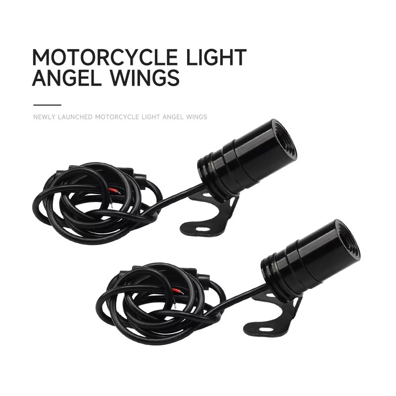 Motorcycle Light Manufacturer - 2Pcs Angel Wings Laser 9-36V Welcome Projection