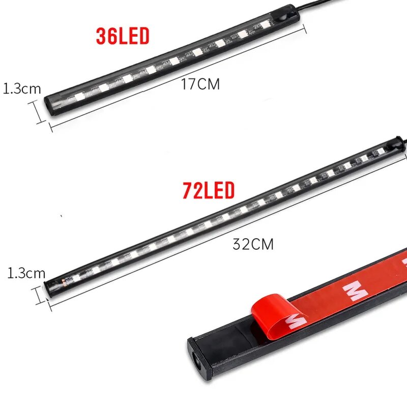 Motorcycle Light Strip Manufacturer - RGB APP Remote 12V Sound Control Waterproof