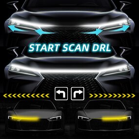 Car Hood Light Manufacturer - 12V LED Dynamic DRL Turn Signal Scan Starting Ambient