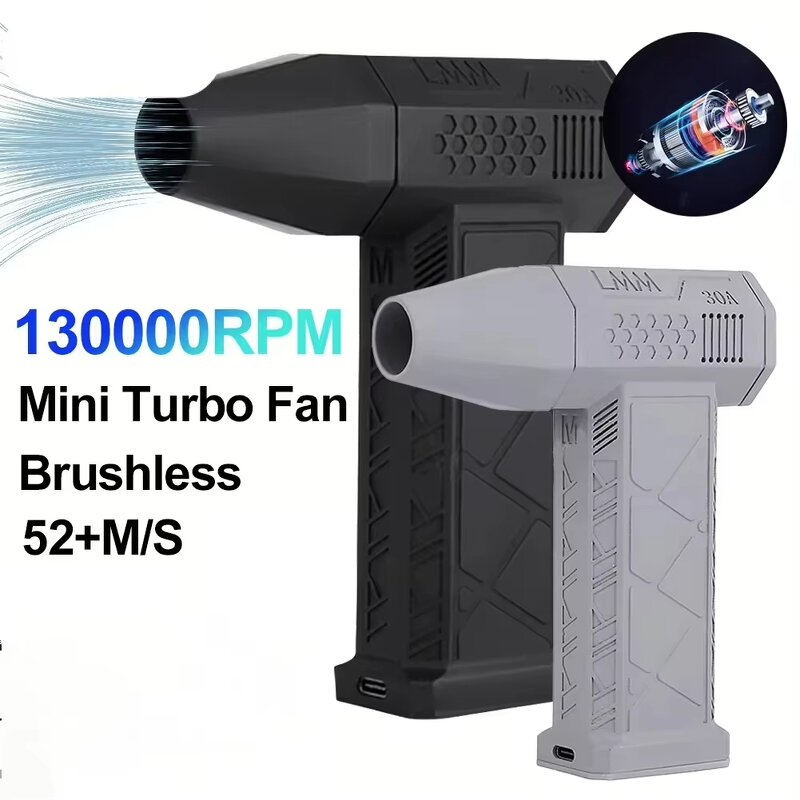 Turbos Jet Fan Manufacturer - 110000RPM Portable LED for Keyboard Car Mini Fan