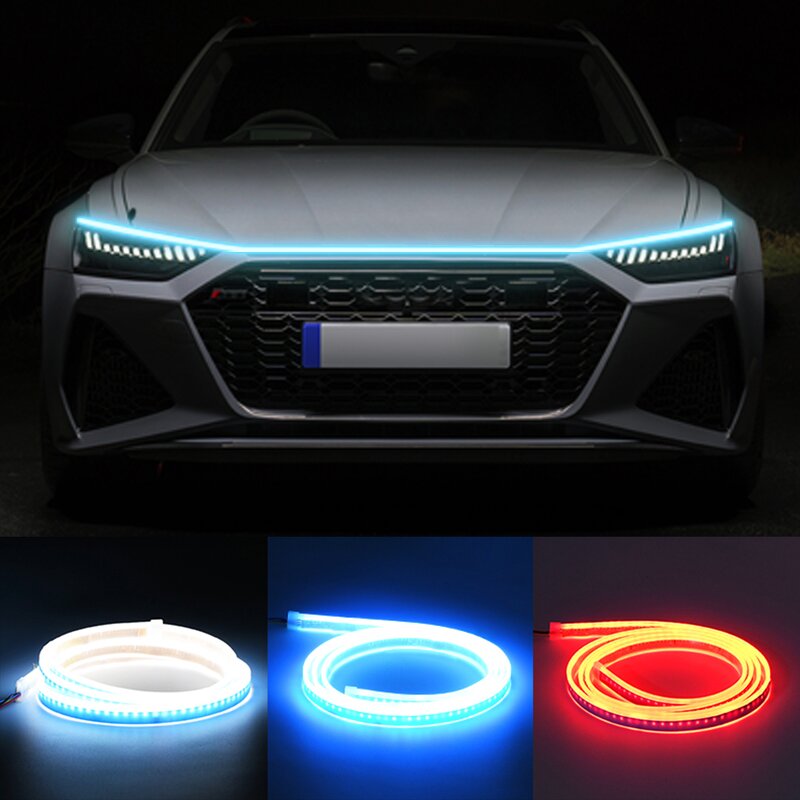 Car Hood Light Manufacturer - 12V LED Dynamic DRL Turn Signal Scan Starting Ambient