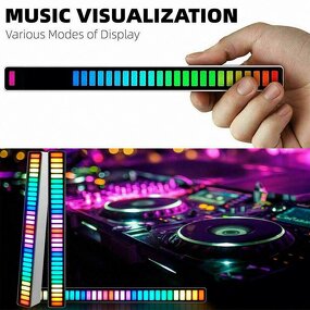 RGB Sound Pickup Lamp Manufacturer - LED Music Rhythm for Car Party Esports Room
