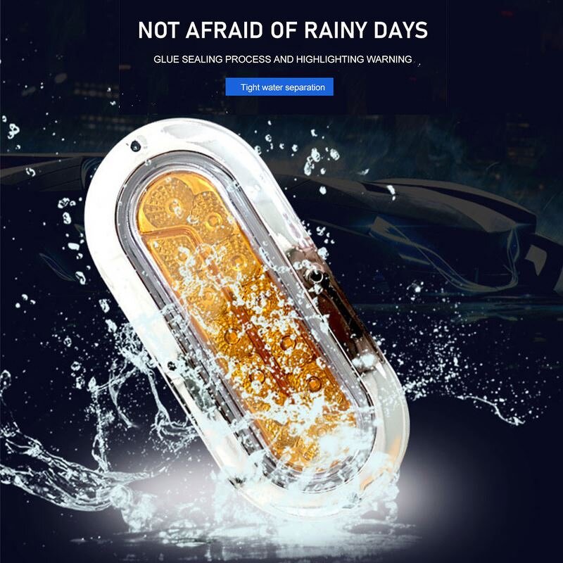 Side Marker Light Manufacturer - 4PCS 4Color 12/24V LED Trailer Truck Tail Lamp