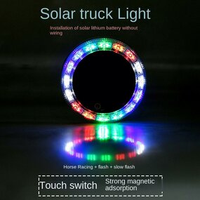 Solar Warning Light Manufacturer - 1/2PCS LED Touch Sensor Wireless Car Truck RGB