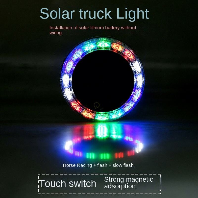 Solar Warning Light Manufacturer - 1/2PCS LED Touch Sensor Wireless Car Truck RGB