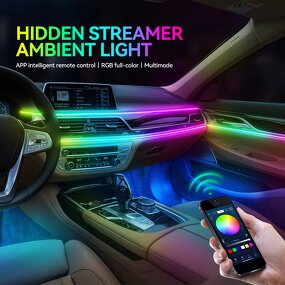 Ambient Light Strip Manufacturer - Full Color Streamer RGB APP Control Car Interior