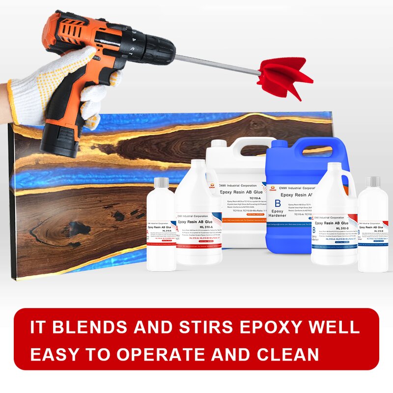 Epoxy Mixer Manufacturer - CNMI Hex Head Shaft Paint Resin Drill Stirrer