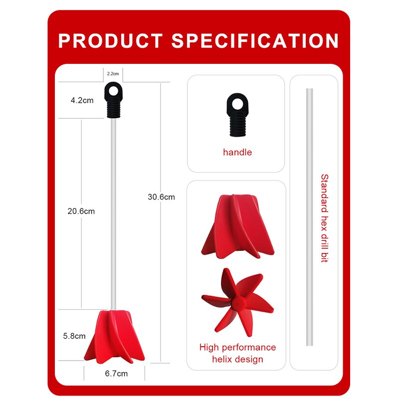 Epoxy Mixer Manufacturer - CNMI DIY Drill Attachment Mud Mixer OEM ODM