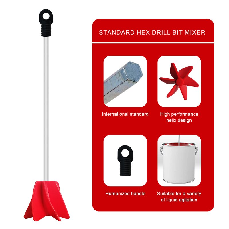 Epoxy Mixer Manufacturer - CNMI Hex Head Shaft Paint Resin Drill Stirrer