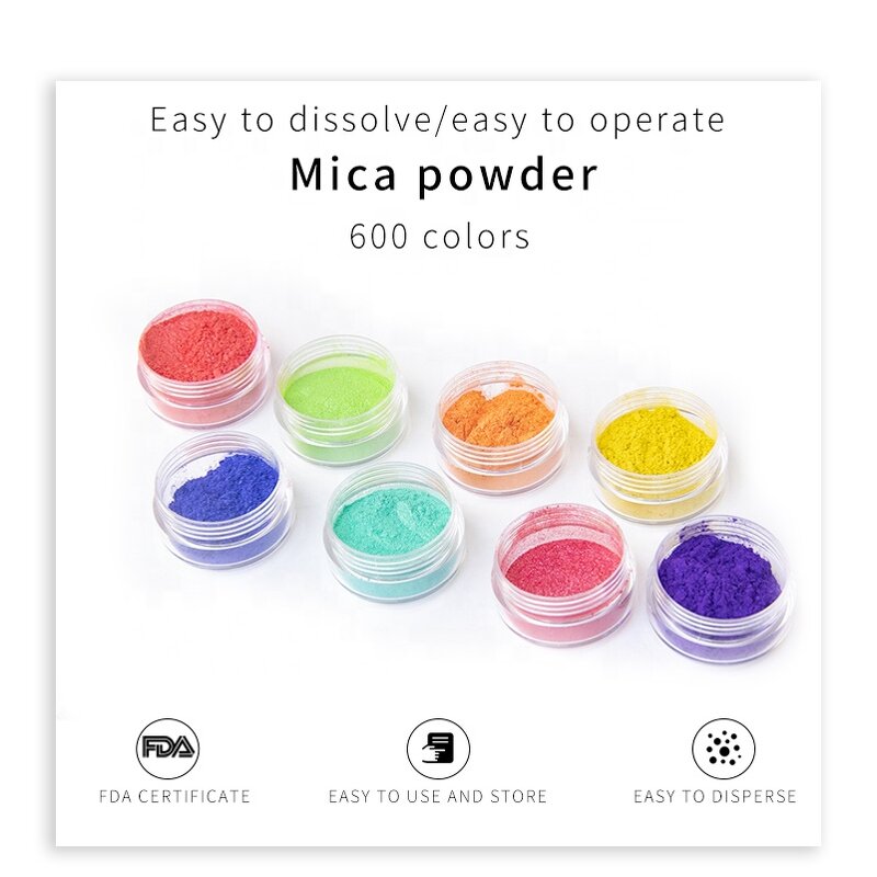 Mica Powder Manufacturer - CNMI 600+ Color Inorganic for Soap Makeup Epoxy