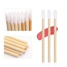 Wooden Lip Brush Factory - OEM Disposable Bamboo Makeup Brush Applicator