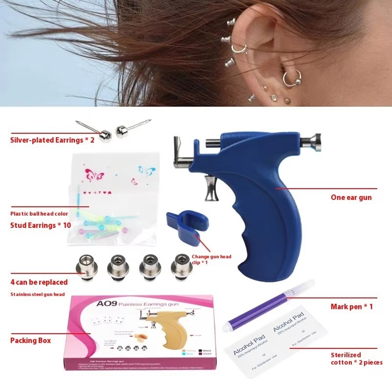 Ear Piercing Tool Supplier - OEM Stainless Steel Reusable Screw Gun Instrument