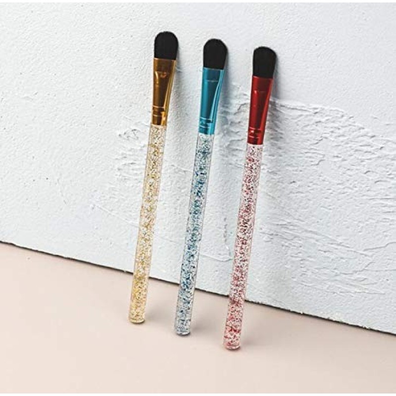 Lip Brush Supplier - OEM Aluminum Tube Acrylic Handle Sequin Brush