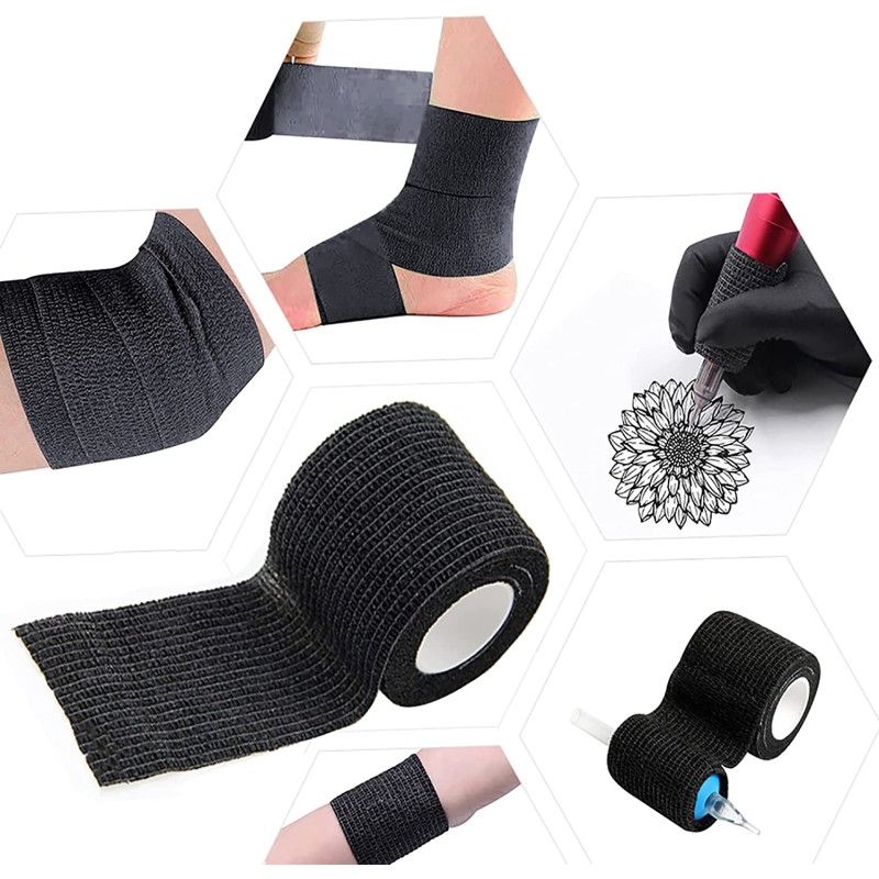 Bandage Wrap Manufacturer - OEM Self Adhesive Tattoo Grip Cover Tape
