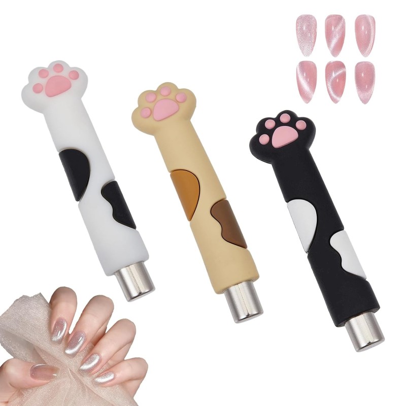 Manicure Magnet Tools Manufacturer - OEM Cute Cat Claw Handle 3D Magnet