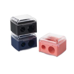 Eyebrow Pencil Sharpener Supplier - OEM Double Hole Eye Shadow Lipliner Sharpener