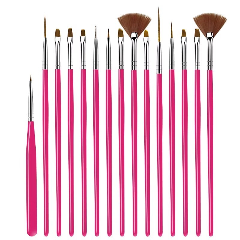 Nail Design Brush Manufacturer - OEM Liner Gel Polish 5-15pcs Brush Set